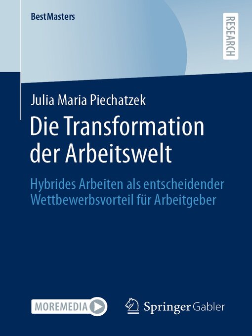 Title details for Die Transformation der Arbeitswelt by Julia Maria Piechatzek - Available